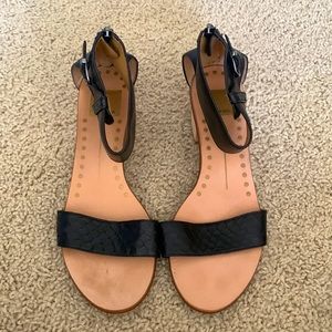 Dolce Vita Black Block Heel Sandals Sz 10